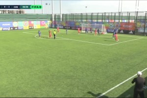 U15国足3-0南非！4号小将头球破门